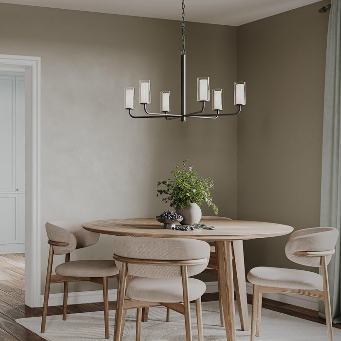 Progress Lighting - P400477-31M - Six Light Chandelier - Mack - Matte Black