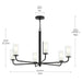 Progress Lighting - P400477-31M - Six Light Chandelier - Mack - Matte Black