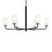 Progress Lighting - P400477-31M - Six Light Chandelier - Mack - Matte Black