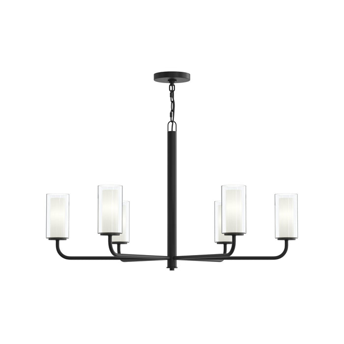 Progress Lighting - P400477-31M - Six Light Chandelier - Mack - Matte Black