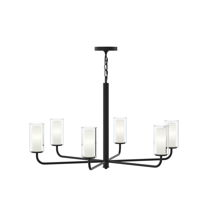 Progress Lighting - P400477-31M - Six Light Chandelier - Mack - Matte Black