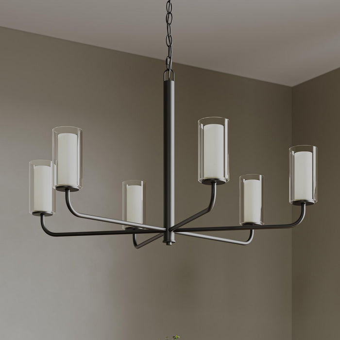 Progress Lighting - P400477-31M - Six Light Chandelier - Mack - Matte Black