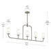 Progress Lighting - P400476-009 - Five Light Linear Chandelier - Mack - Brushed Nickel