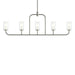 Progress Lighting - P400476-009 - Five Light Linear Chandelier - Mack - Brushed Nickel