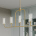 Progress Lighting - P400476-191 - Five Light Linear Chandelier - Mack - Brushed Gold