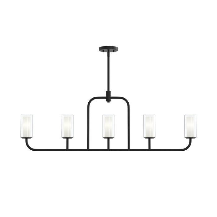 Progress Lighting - P400476-31M - Five Light Linear Chandelier - Mack - Matte Black
