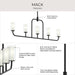 Progress Lighting - P400476-31M - Five Light Linear Chandelier - Mack - Matte Black