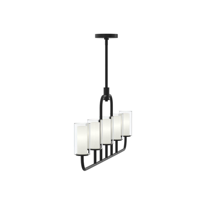 Progress Lighting - P400476-31M - Five Light Linear Chandelier - Mack - Matte Black