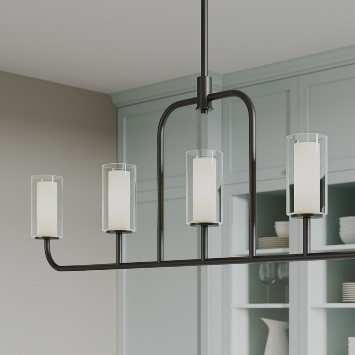 Progress Lighting - P400476-31M - Five Light Linear Chandelier - Mack - Matte Black