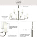 Progress Lighting - P400478-009 - Nine Light Chandelier - Mack - Brushed Nickel