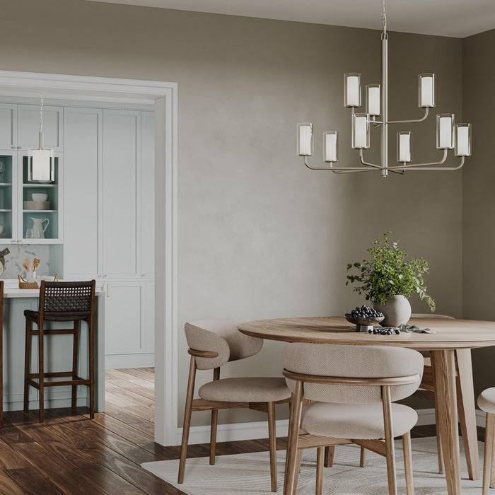 Progress Lighting - P400478-009 - Nine Light Chandelier - Mack - Brushed Nickel
