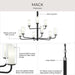 Progress Lighting - P400478-31M - Nine Light Chandelier - Mack - Matte Black