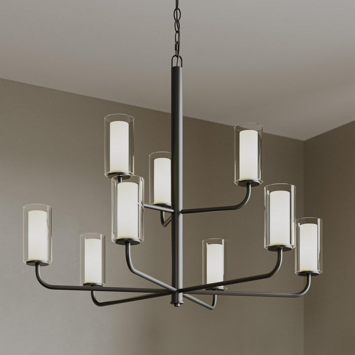 Progress Lighting - P400478-31M - Nine Light Chandelier - Mack - Matte Black