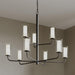 Progress Lighting - P400478-31M - Nine Light Chandelier - Mack - Matte Black