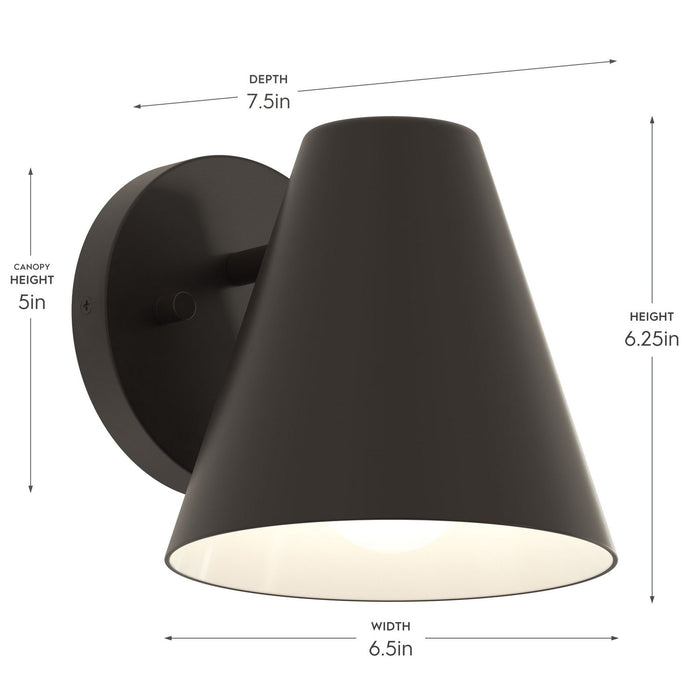 Progress Lighting - P560408-020 - One Light Outdoor Wall Mount - Mik - Antique Bronze