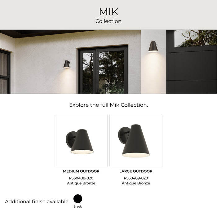 Progress Lighting - P560409-020 - One Light Outdoor Wall Mount - Mik - Antique Bronze