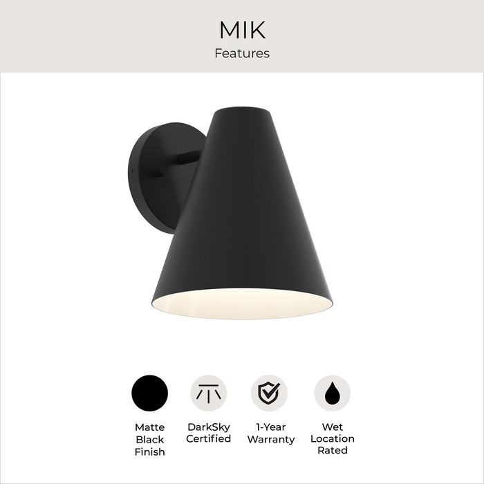 Progress Lighting - P560409-31M - One Light Outdoor Wall Mount - Mik - Matte Black