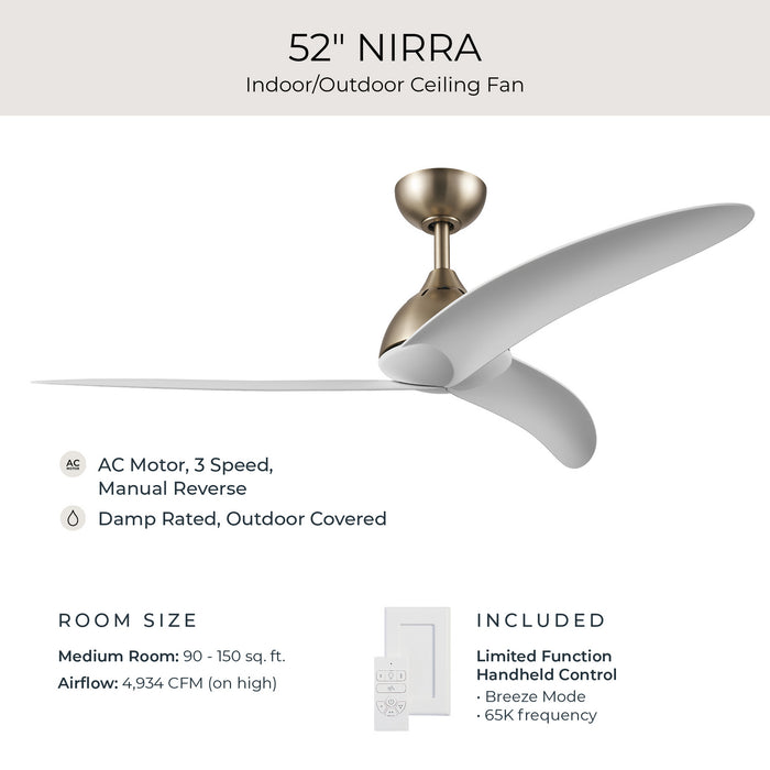 Progress Lighting - P250126-177 - 52" Ceiling Fan - Nirra - Champagne Bronze