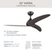 Progress Lighting - P250126-214 - 52" Ceiling Fan - Nirra - Satin Natural Bronze