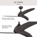 Progress Lighting - P250126-214 - 52" Ceiling Fan - Nirra - Satin Natural Bronze