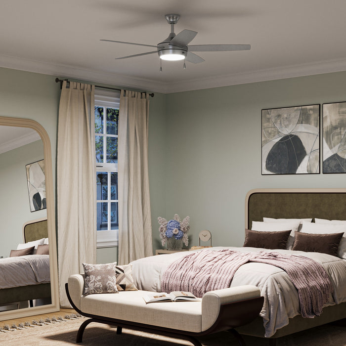 Progress Lighting - P250125-009-30 - 52" Ceiling Fan - Nolyn V - Brushed Nickel