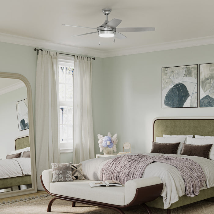 Progress Lighting - P250125-009-30 - 52" Ceiling Fan - Nolyn V - Brushed Nickel
