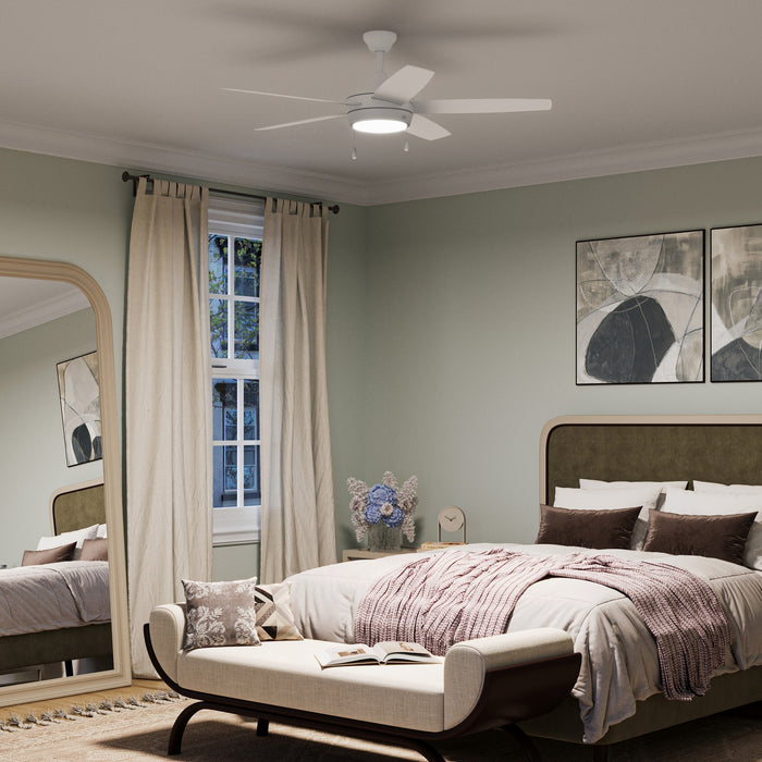 Progress Lighting - P250125-28M-30 - 52" Ceiling Fan - Nolyn V - Matte White