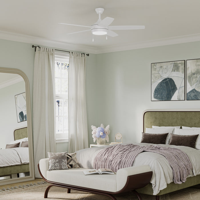 Progress Lighting - P250125-28M-30 - 52" Ceiling Fan - Nolyn V - Matte White