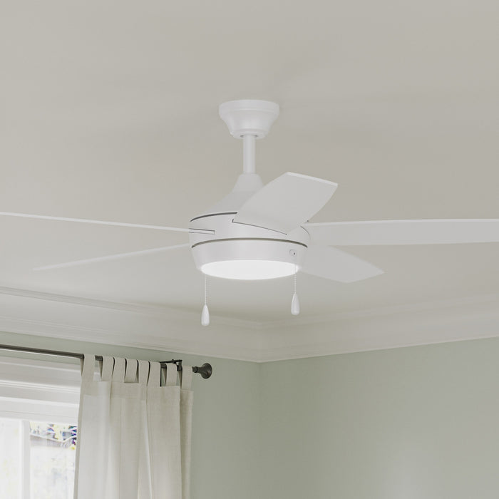 Progress Lighting - P250125-28M-30 - 52" Ceiling Fan - Nolyn V - Matte White