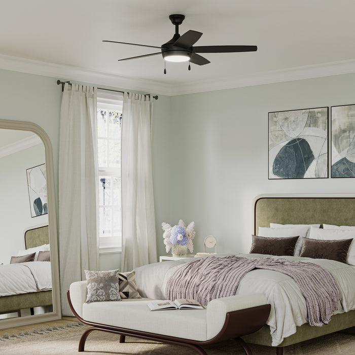 Progress Lighting - P250125-31M-30 - 52" Ceiling Fan - Nolyn V - Matte Black