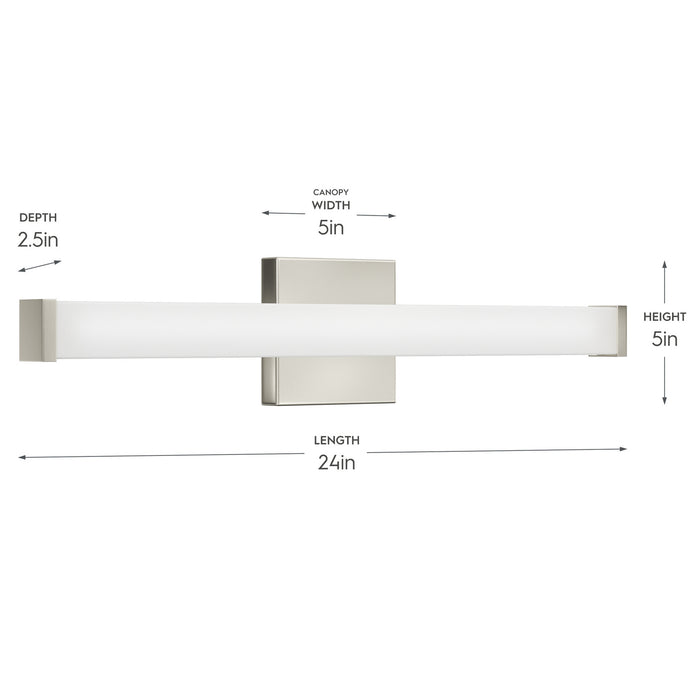 Progress Lighting - P300550-009-CS - LED Vanity Light - Phase 6.1 LED - Brushed Nickel