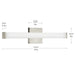 Progress Lighting - P300550-009-CS - LED Vanity Light - Phase 6.1 LED - Brushed Nickel