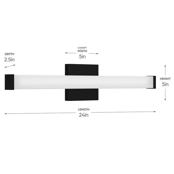 Progress Lighting - P300550-031-CS - LED Vanity Light - Phase 6.1 LED - Black
