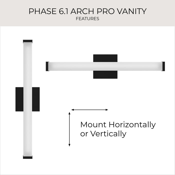 Progress Lighting - P300550-031-CS - LED Vanity Light - Phase 6.1 LED - Black