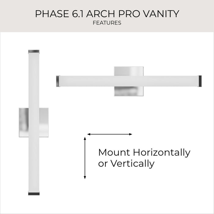 Progress Lighting - P300551-015-CS - LED Vanity Light - Phase 6.1 LED - Polished Chrome