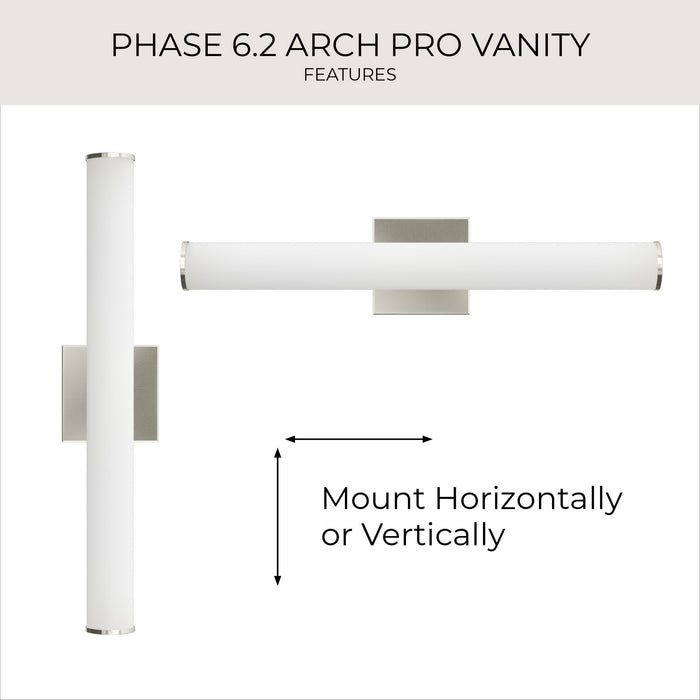 Progress Lighting - P300553-009-CS - LED Vanity Light - Phase 6.2 LED - Brushed Nickel