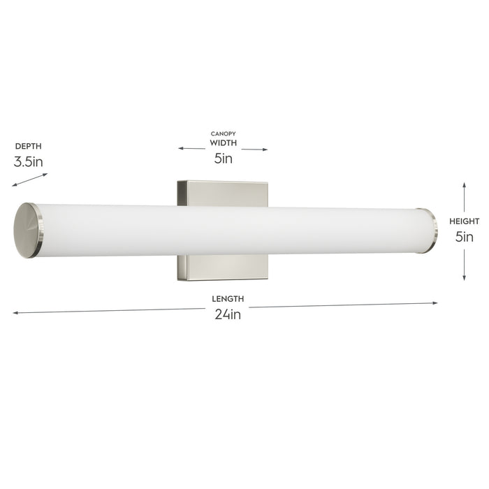 Progress Lighting - P300553-009-CS - LED Vanity Light - Phase 6.2 LED - Brushed Nickel