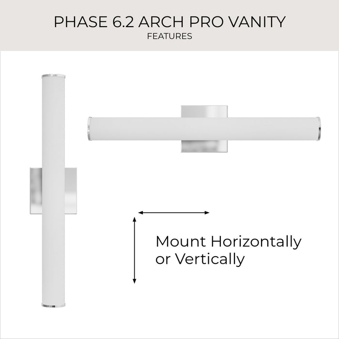 Progress Lighting - P300553-015-CS - LED Vanity Light - Phase 6.2 LED - Polished Chrome