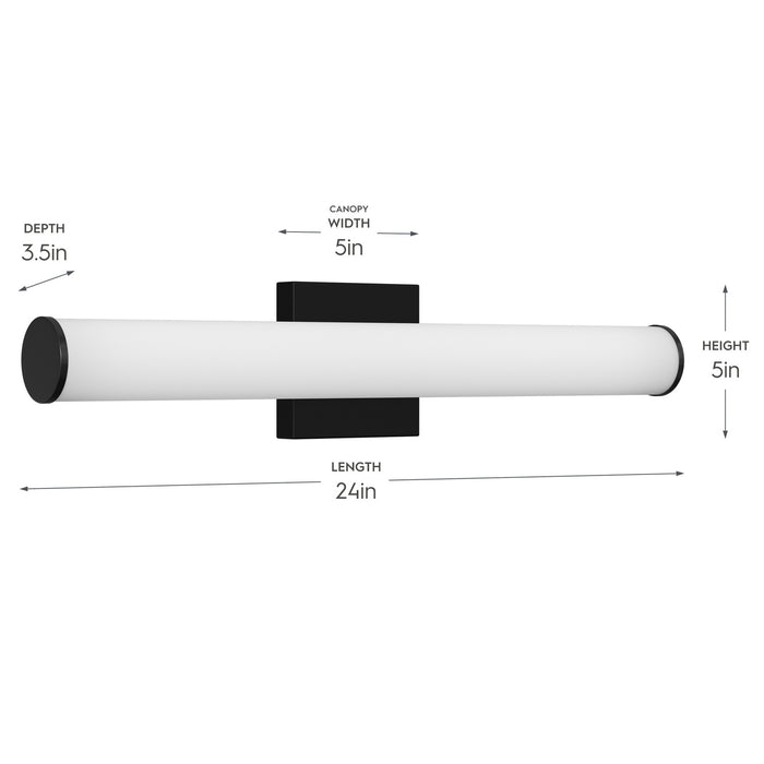 Progress Lighting - P300553-031-CS - LED Vanity Light - Phase 6.2 LED - Black