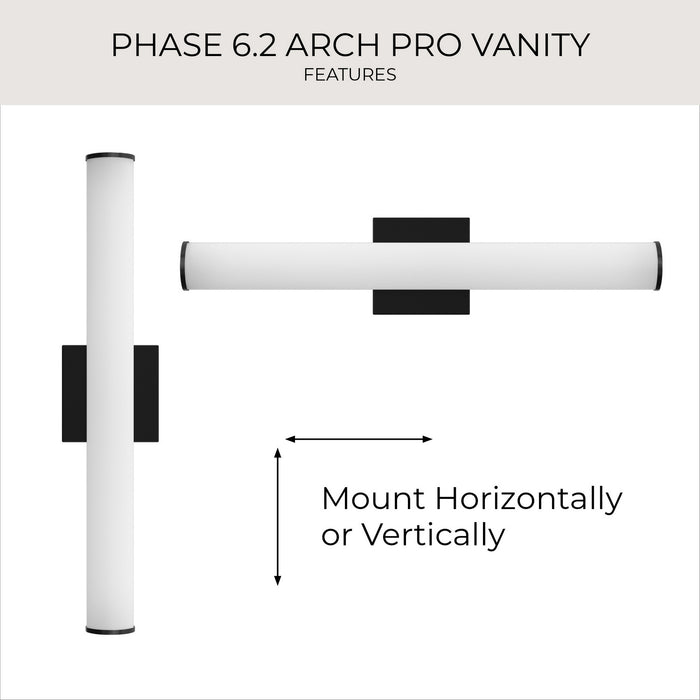 Progress Lighting - P300553-031-CS - LED Vanity Light - Phase 6.2 LED - Black