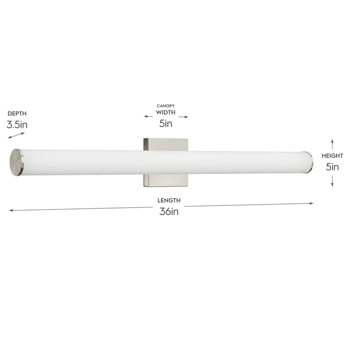 Progress Lighting - P300554-009-CS - LED Vanity Light - Phase 6.2 LED - Brushed Nickel