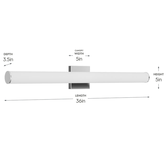 Progress Lighting - P300554-015-CS - LED Vanity Light - Phase 6.2 LED - Polished Chrome