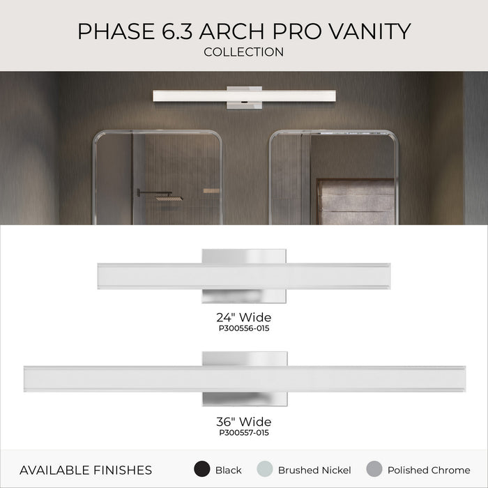 Progress Lighting - P300556-015-CS - LED Vanity Light - Phase 6.3 LED - Polished Chrome