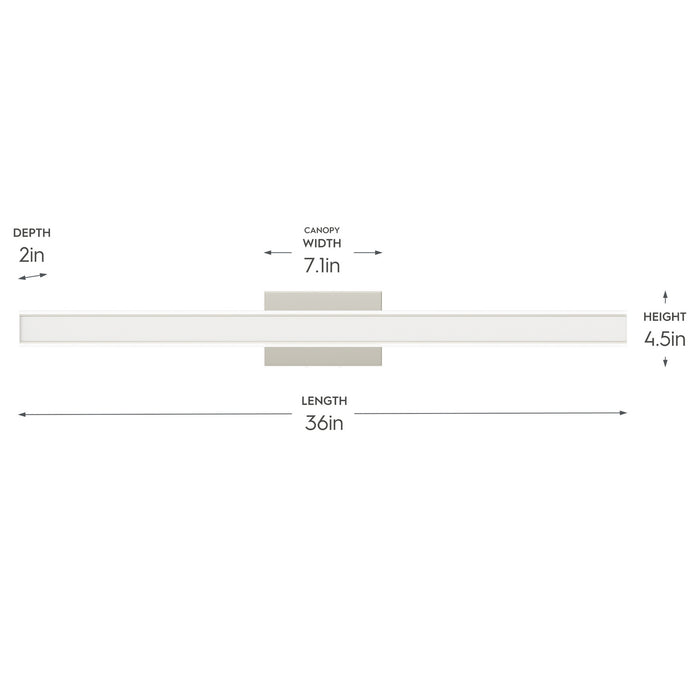 Progress Lighting - P300557-009-CS - LED Vanity Light - Phase 6.3 LED - Brushed Nickel