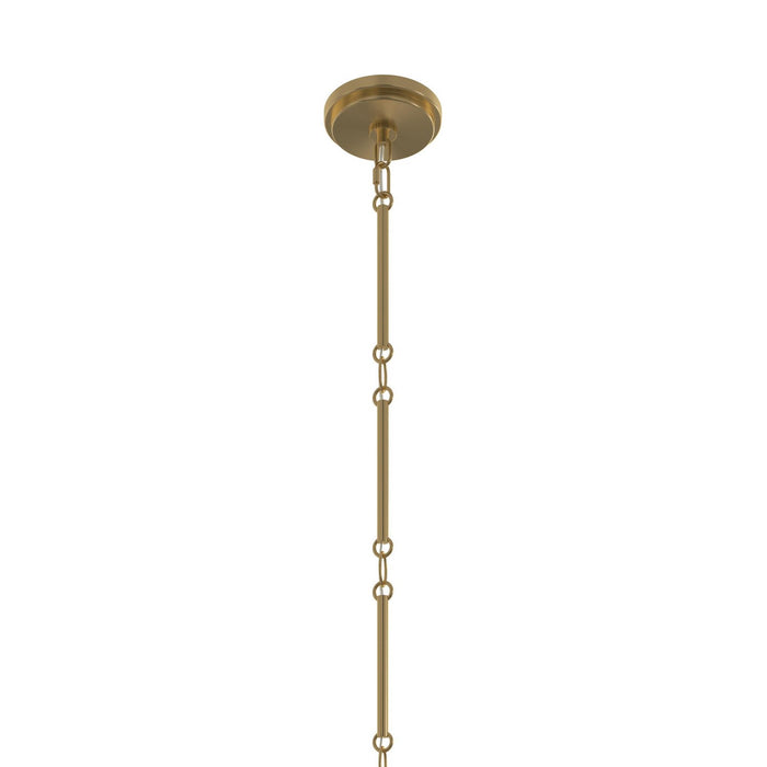 Progress Lighting - P400472-191 - Six Light Chandelier - Pilar - Brushed Gold