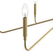 Progress Lighting - P400472-191 - Six Light Chandelier - Pilar - Brushed Gold