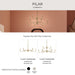 Progress Lighting - P400472-191 - Six Light Chandelier - Pilar - Brushed Gold