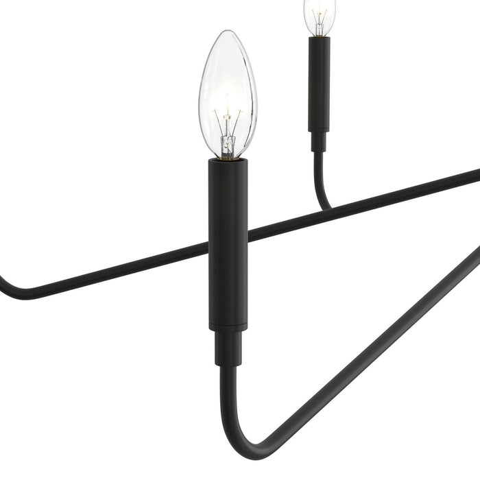 Progress Lighting - P400472-31M - Six Light Chandelier - Pilar - Matte Black