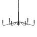 Progress Lighting - P400472-31M - Six Light Chandelier - Pilar - Matte Black