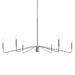 Progress Lighting - P400473-009 - Six Light Chandelier - Pilar - Brushed Nickel